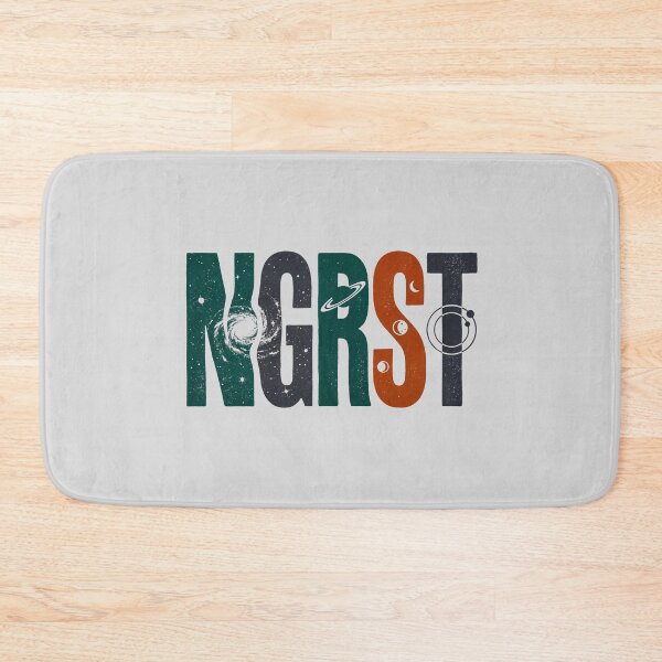 Item preview, NGRST Space Telescope Astronomy Typography Linocut Art designed and sold by KiwiRider.