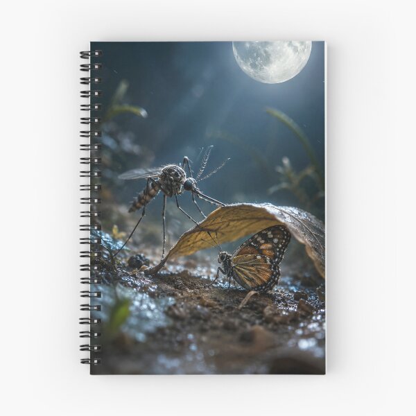 Item preview, Mosquito and Butterfly Under Moonlight designed and sold by Bhaskar Digital Art.