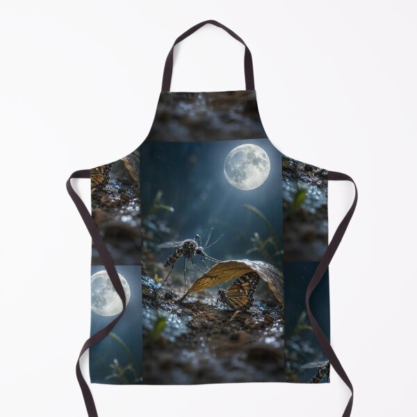 Item preview, Mosquito and Butterfly Under Moonlight designed and sold by Bhaskar Digital Art.