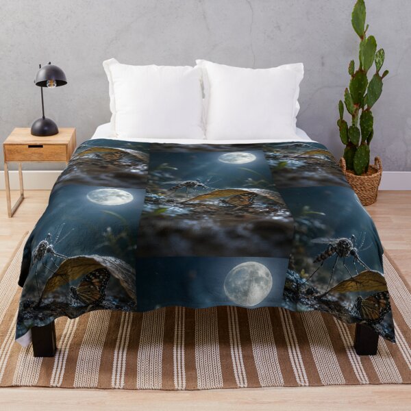 Item preview, Mosquito and Butterfly Under Moonlight designed and sold by Bhaskar Digital Art.