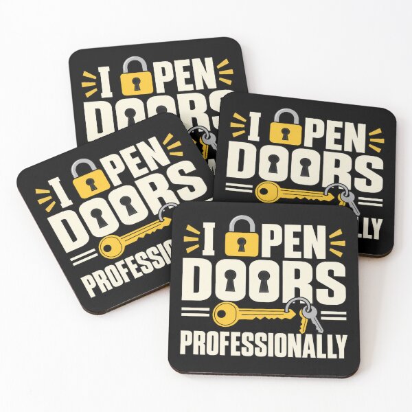 Item preview, I Open Doors Professionally Funny Locksmith Gift designed and sold by DreamLayerStudio.