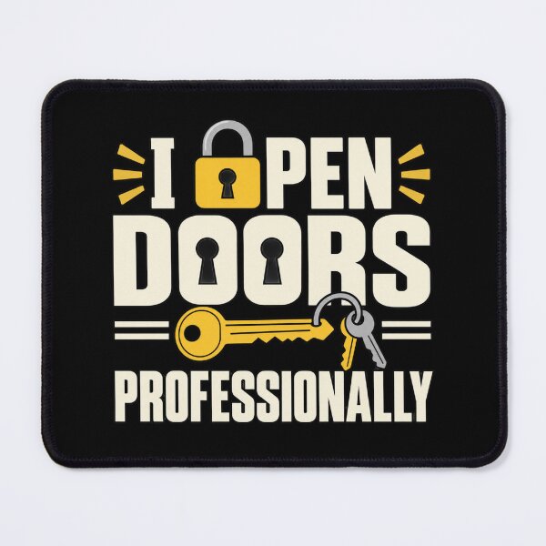 Item preview, I Open Doors Professionally Funny Locksmith Gift designed and sold by DreamLayerStudio.