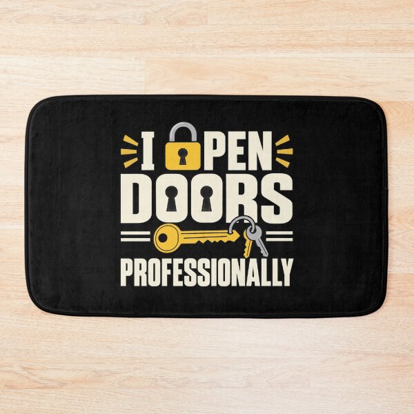 Item preview, I Open Doors Professionally Funny Locksmith Gift designed and sold by DreamLayerStudio.