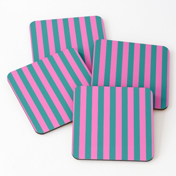 Item preview, Cabana stripe pattern in pink and green color designed and sold by RishabhArts1.
