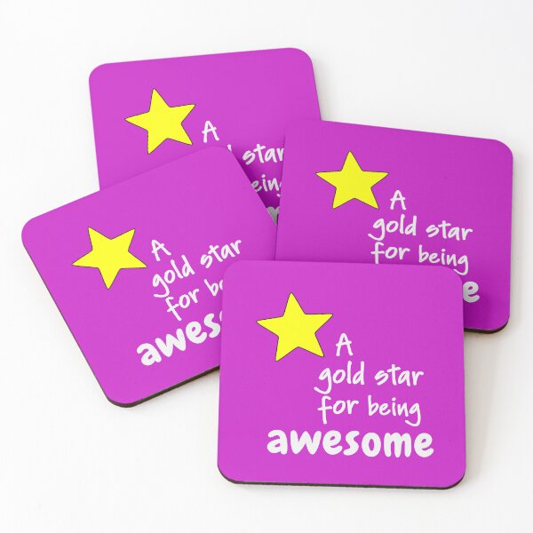 Item preview, A Gold Star For Being Awesome designed and sold by glowdesigns.