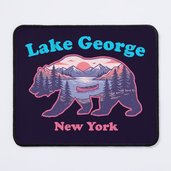 Item preview, Retro Lake George New York Bear Silhouette  designed and sold by Milasneeze.