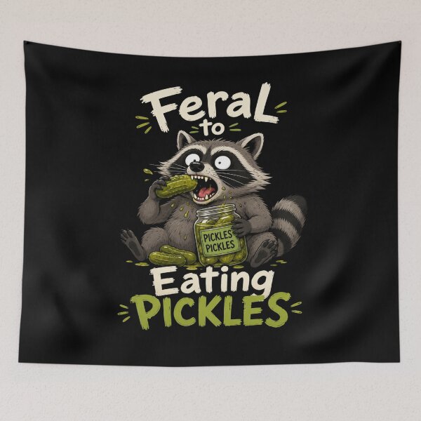 Item preview, Raccoon Eating Pickles Pickle designed and sold by TheEndDesign.