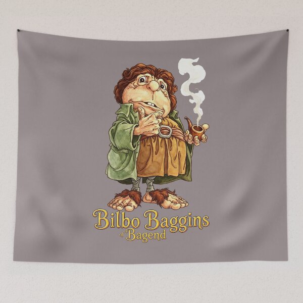 Aperçu de l'œuvre Le Hobbit (1977) Bilbo Baggins de Cul-de-Sac créée et vendue par Presents For The Dead.