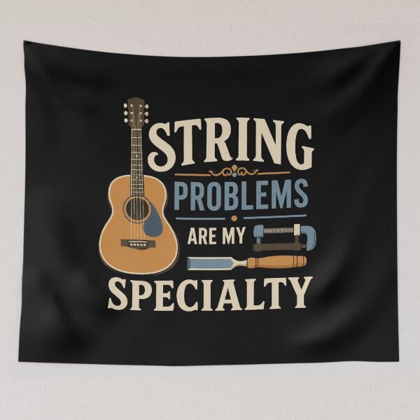 Item preview, String Problems Are My Specialty Funny Luthier Gift designed and sold by DreamLayerStudio.