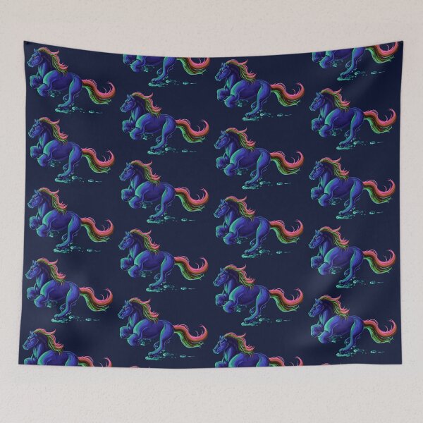Item preview, Neon Galloping Horse - V2 designed and sold by AstralRavens.