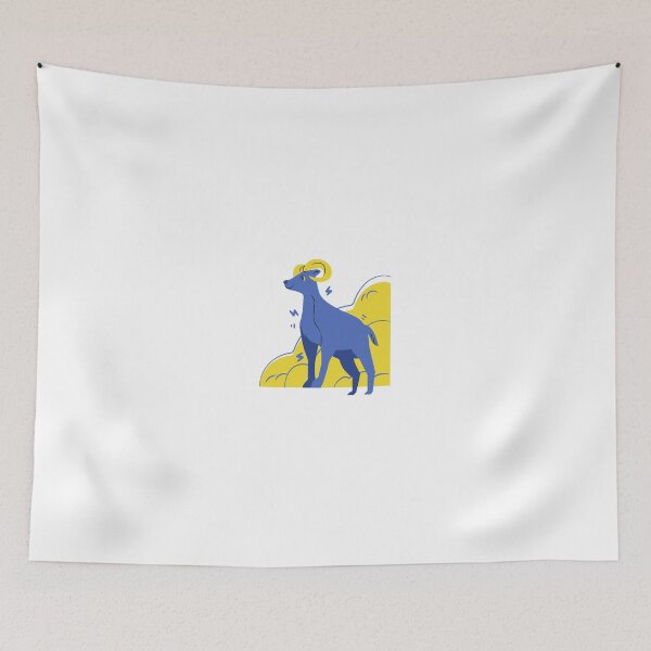 Item preview, Blue Ram Golden Mountain Art designed and sold by SROXT.