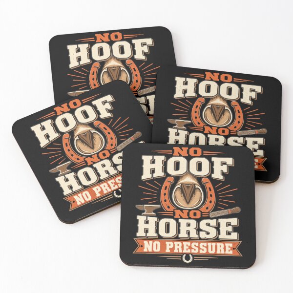 Item preview, No Hoof No Horse No Pressure Funny Farrier Gift designed and sold by DreamLayerStudio.