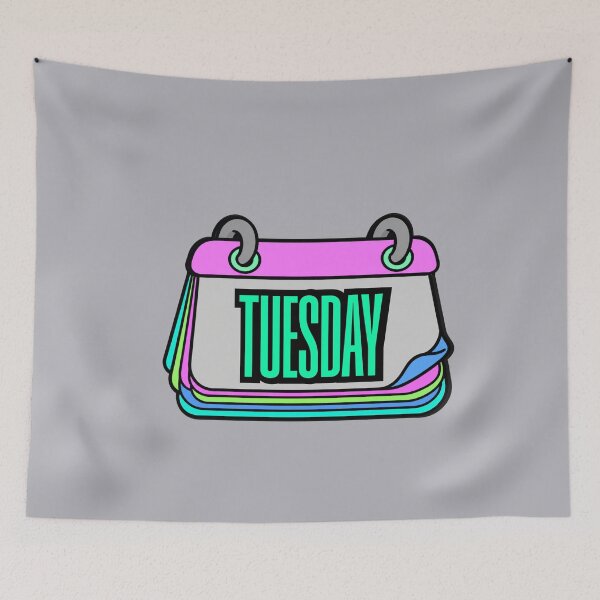 Item preview, Tuesday Calendar Page – Colorful Cartoon Graphic T-Shirt designed and sold by Aimetoi.