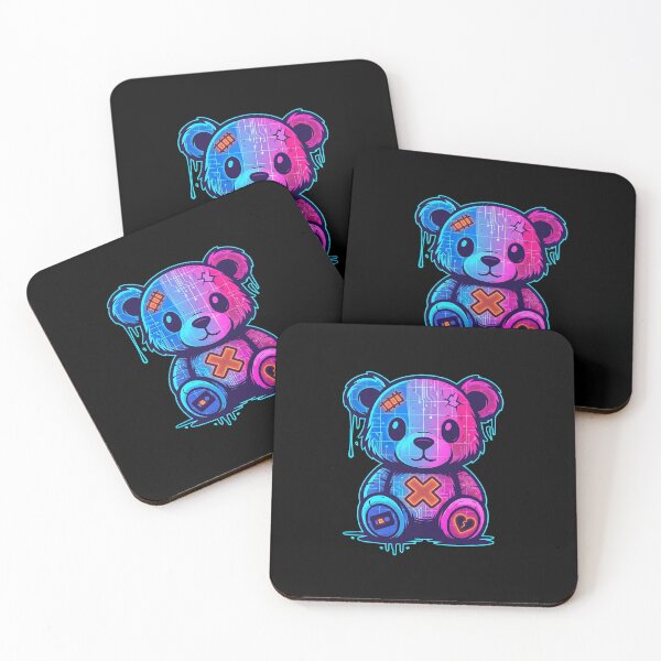 Item preview, Glitch Circuit Teddy Bear designed and sold by MarCinu Art.