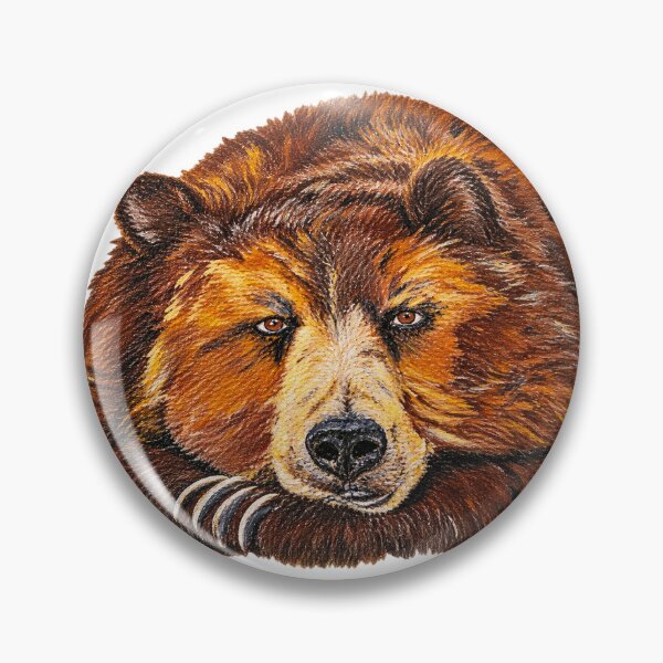 Item preview, Grizzly Bear Original Art in Acrylic designed and sold by Chris Zahorcik Art.