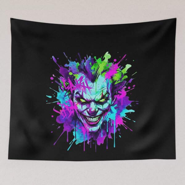 Item preview, Neon Splatter Chaos Jester designed and sold by MarCinu Art.