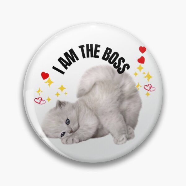 Item preview, I Am The Boss - Cute Kitten Attitude Quote designed and sold by SMinimalist613.