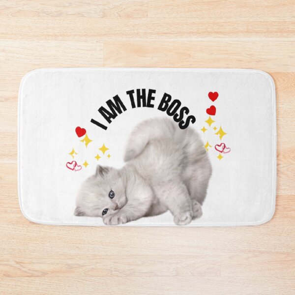 Item preview, I Am The Boss - Cute Kitten Attitude Quote designed and sold by SMinimalist613.
