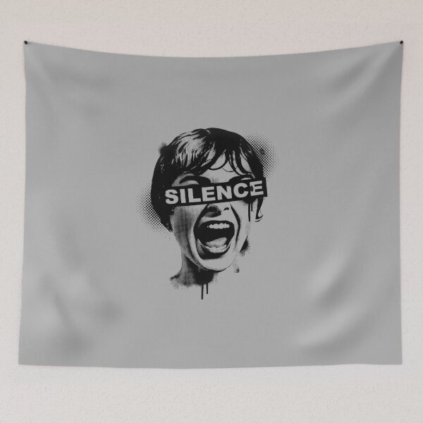 Item preview, Halftone Screaming Silence designed and sold by MarCinu Art.