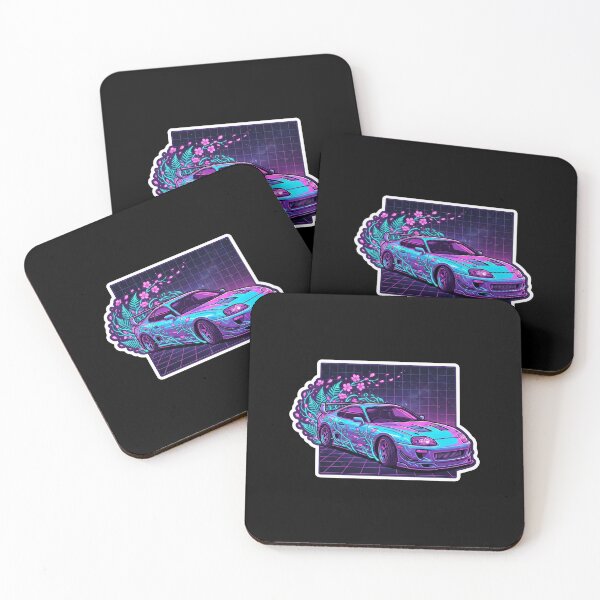 Item preview, Synthwave Sakura Drift Car designed and sold by MarCinu Art.