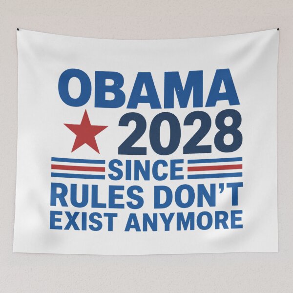 Item preview, OBAMA 2028 Since Rules Don't Exist Anymore | Sarcastic Political Design designed and sold by chris-ellis-art.