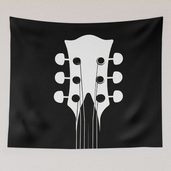 Item preview, Guitar headstock on black designed and sold by anytka.