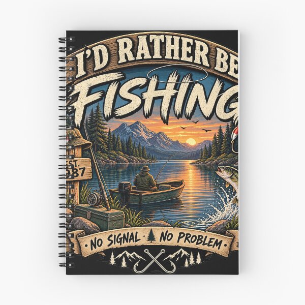 Item preview, I’d Rather Be Fishing – Vintage Outdoor Adventure designed and sold by Lumvero.