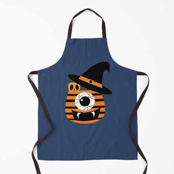 Item preview, Halloween Monster Candy Bucket with Eyeball and Skull, Spooky Trick or Treat Bag, Hand Drawn designed and sold by Tanapan2529.