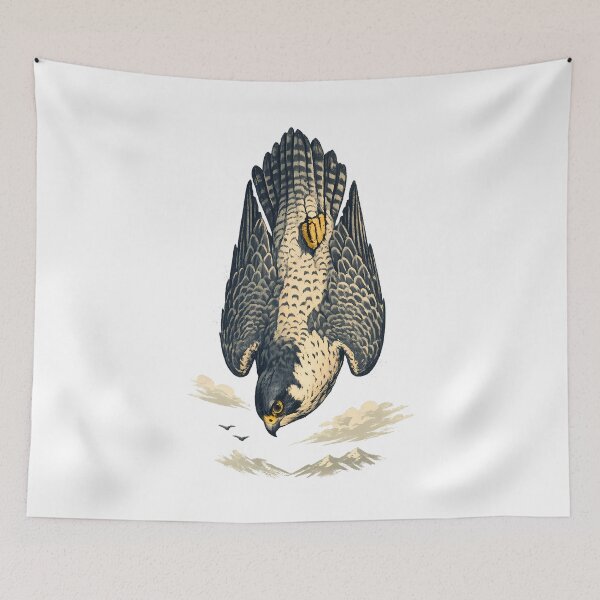 Item preview, Peregrine falcon diving at high speed designed and sold by Daily Quirk.