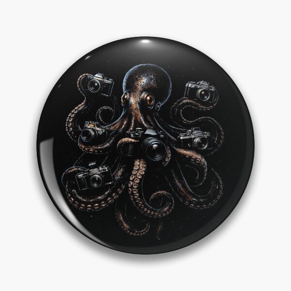 Item preview, octopus photographer with vintage cameras design designed and sold by rafaeltto.
