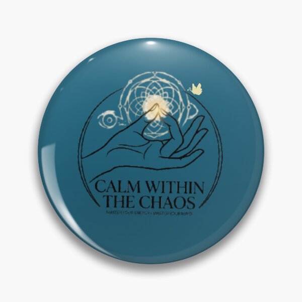 Item preview, ​Calm Within The Chaos - Gyan Mudra Sacred Geometry Line Art designed and sold by Chirayu1111.