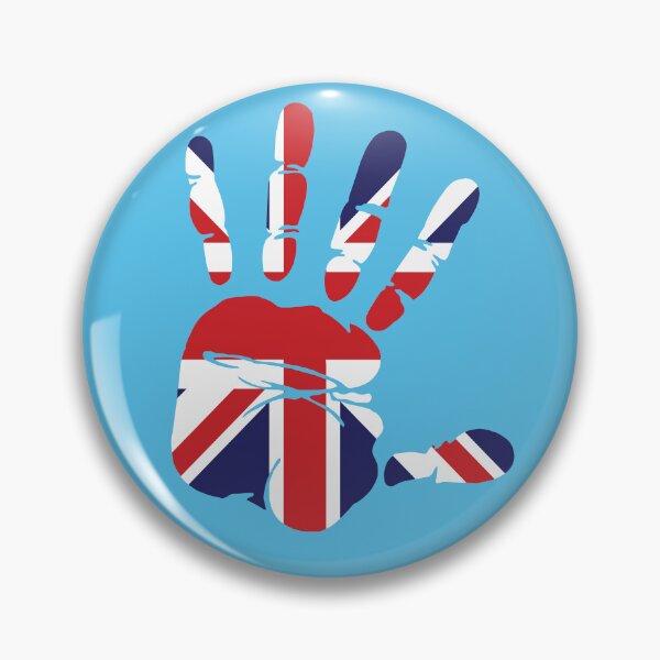 Item preview, British Flag On The Hand Clipart designed and sold by DGMaxShop.