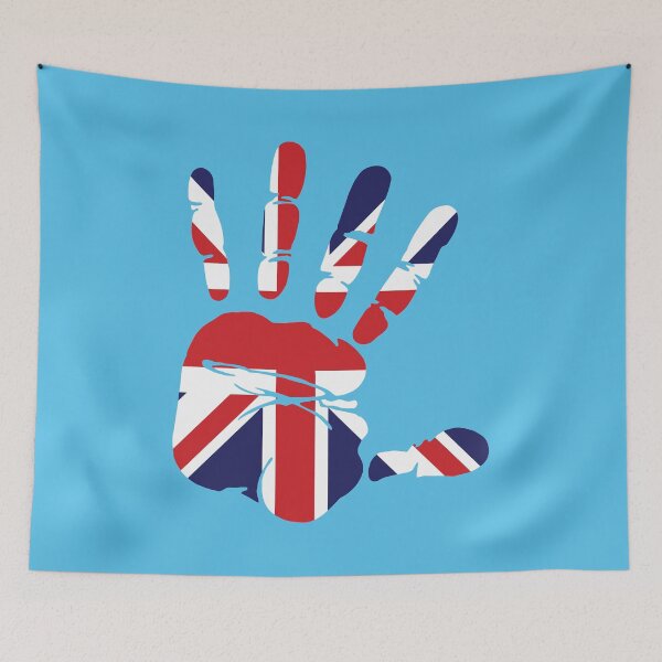 Item preview, British Flag On The Hand Clipart designed and sold by DGMaxShop.
