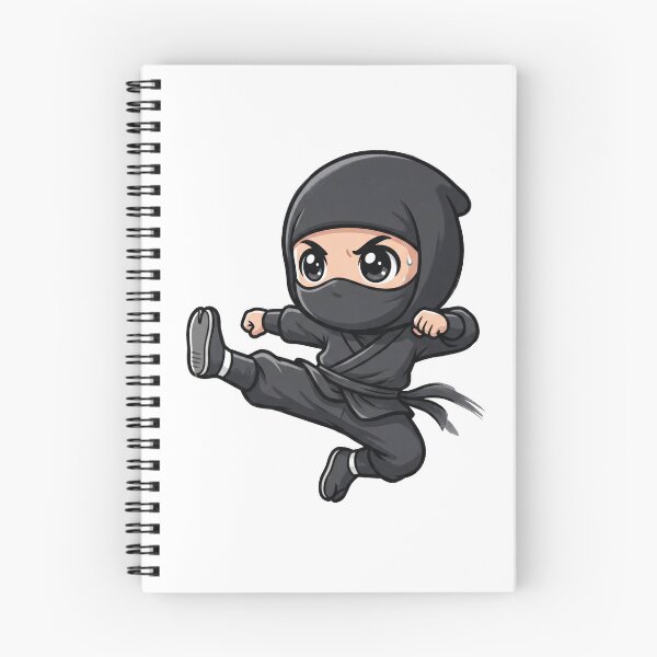 Item preview, Cute Chibi Ninja Flying Kick designed and sold by VFXguy.