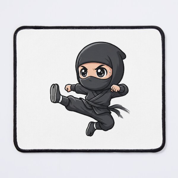 Item preview, Cute Chibi Ninja Flying Kick designed and sold by VFXguy.