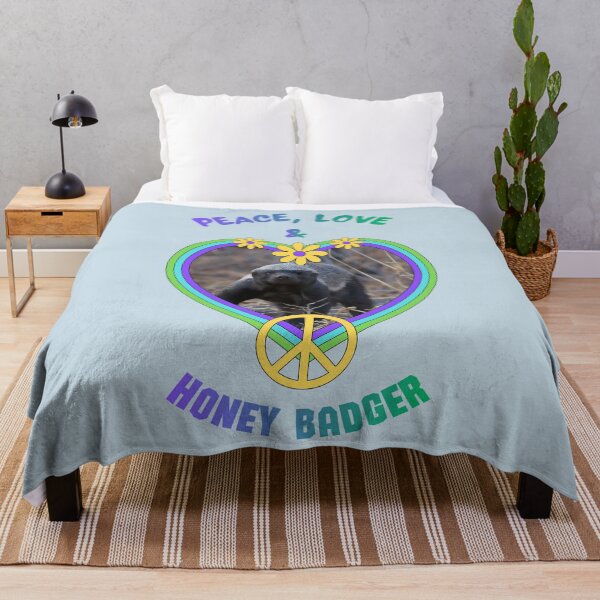 Item preview, Peace, Love & Honey Badger designed and sold by Nightshade Pixie Creations.