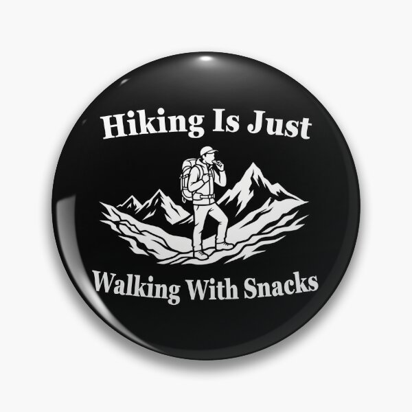 Artikelvorschau, Wandern ist einfach nur Spazierengehen mit Snacks – ein lustiger Wanderer entworfen und verkauft von Nadey.