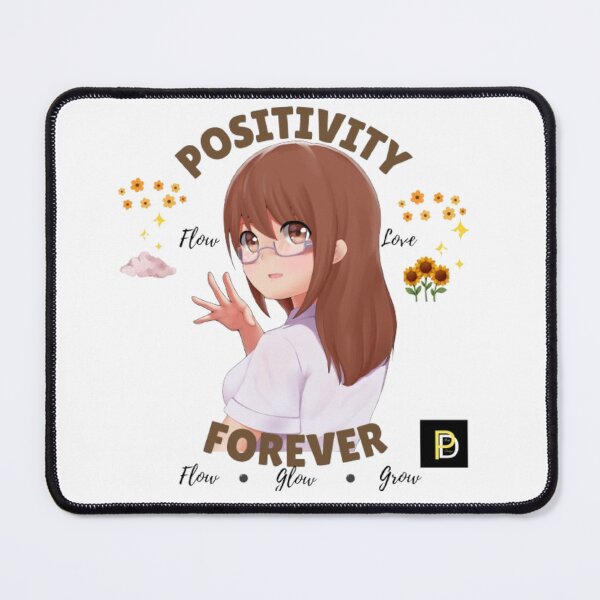 Item preview, Positivity Forever - Anime Girl Self Care Motivational Quote designed and sold by SMinimalist613.