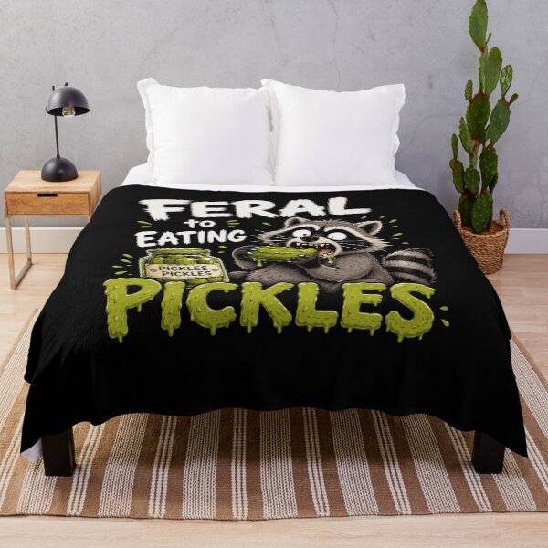 Item preview, Raccoon Eating Pickles Pickle designed and sold by TheEndDesign.