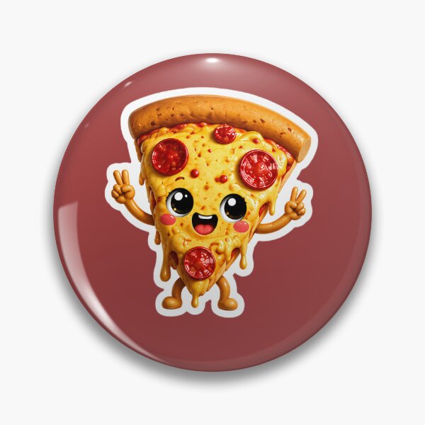 Item preview, Cute Kawaii Pizza Sticker 3D Funny Pizza Slice Cheese Lover Italian Food Aesthetic Gift designed and sold by AstraDrip Studio.
