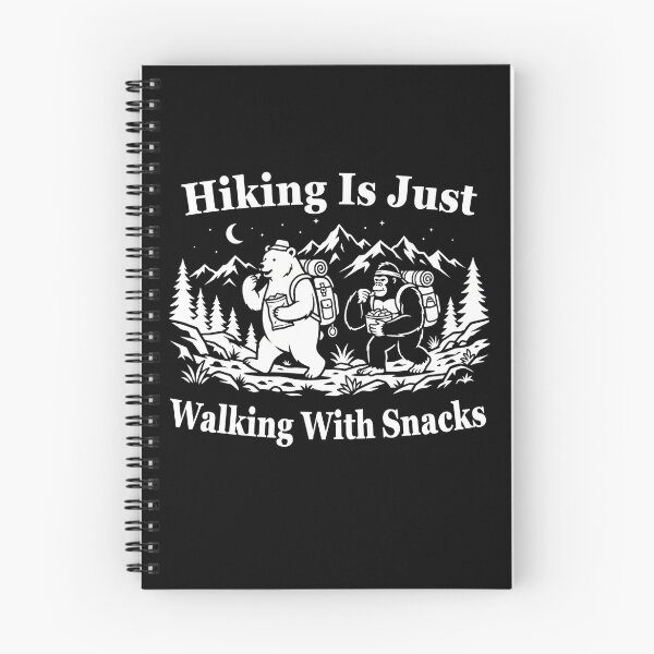 Item preview, Hiking Is Just Walking With Snacks Funny Hiker designed and sold by Nadey.