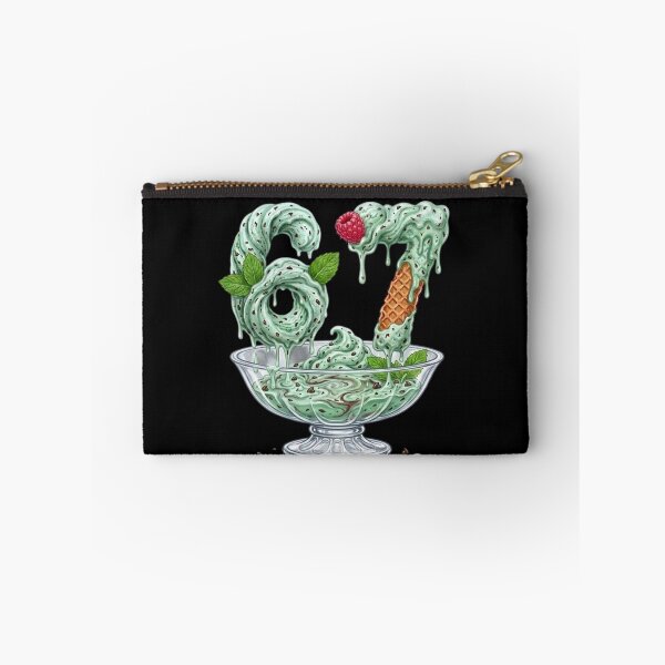Item preview, 67 Mint Chocolate Chip Ice Cream Dripping Number Dessert Sundae Bowl | 67 Meme | Trending designed and sold by TeenLake.