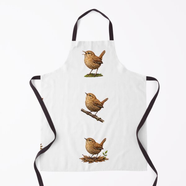 Item preview, Realistic Eurasian Wren Sticker Sheet Vintage Garden Bird Watercolor Illustration designed and sold by Rehnair.