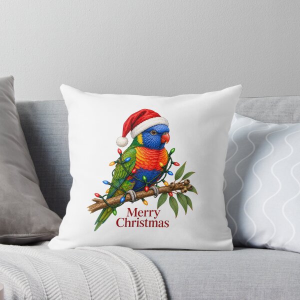 Item preview, Rainbow Lorikeet Christmas – Merry Christmas Australian Parrot with Lights designed and sold by SVALANART.