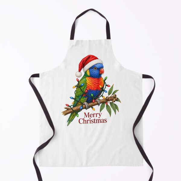Item preview, Rainbow Lorikeet Christmas – Merry Christmas Australian Parrot with Lights designed and sold by SVALANART.