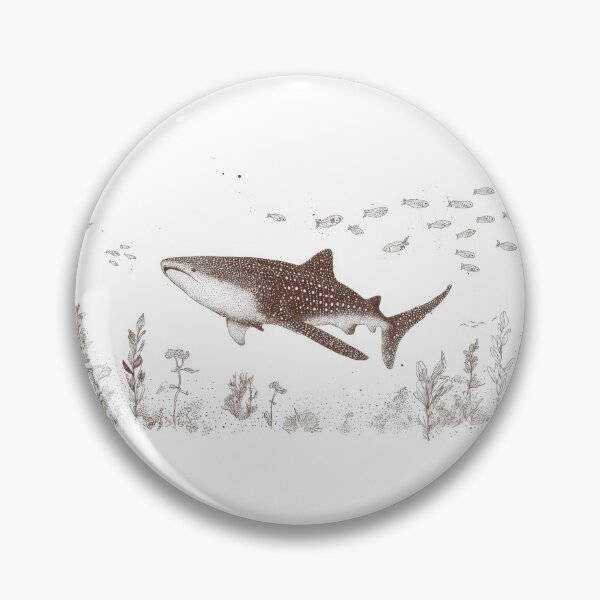 Item preview, Shark swimming in ocean with fish designed and sold by anytka.