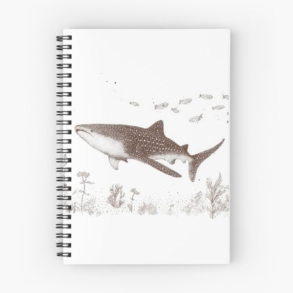 Item preview, Shark swimming in ocean with fish designed and sold by anytka.