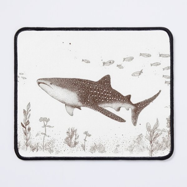 Item preview, Shark swimming in ocean with fish designed and sold by anytka.