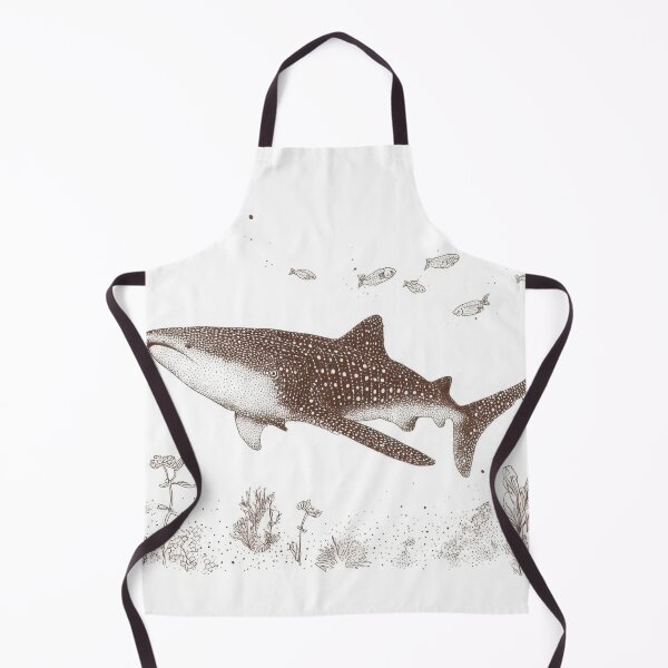 Item preview, Shark swimming in ocean with fish designed and sold by anytka.
