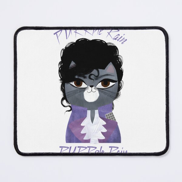 Item preview, Purrfectly Purple Cat Art - Retro Music Inspired Feline Gift | Limited Edition designed and sold by BoutiqueMasque.
